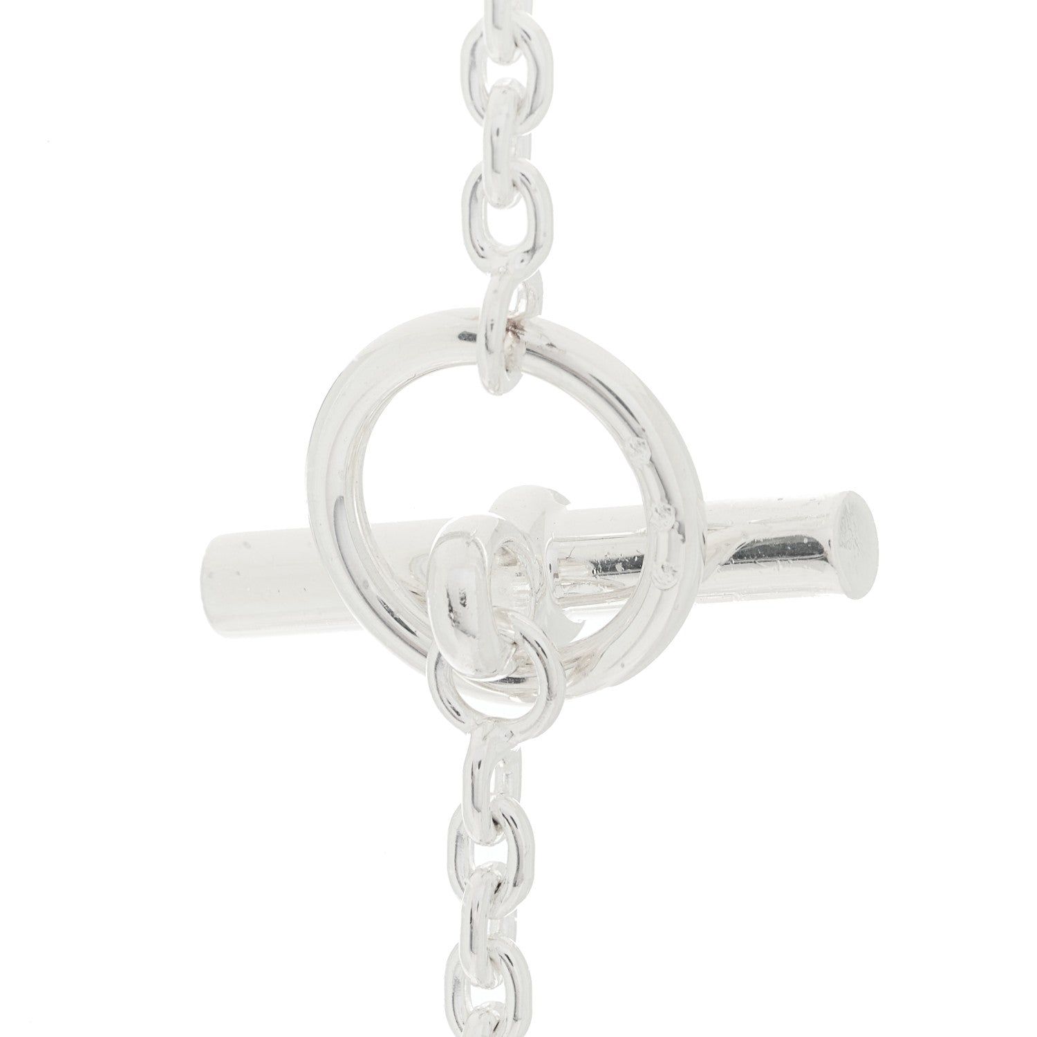Hermes Sterling Silver Farandole Necklace 160 5 of 7