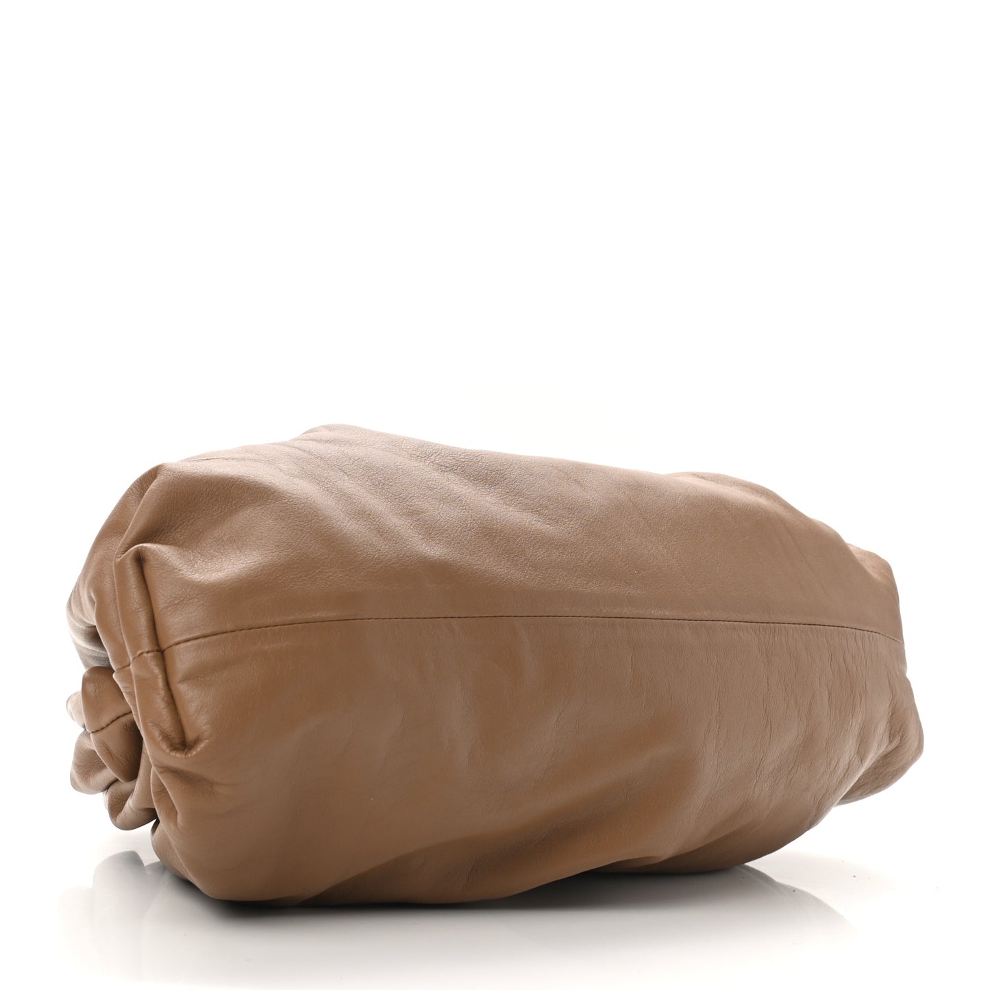 Smooth Butter Calf The Pouch Oversized Clutch Cammello