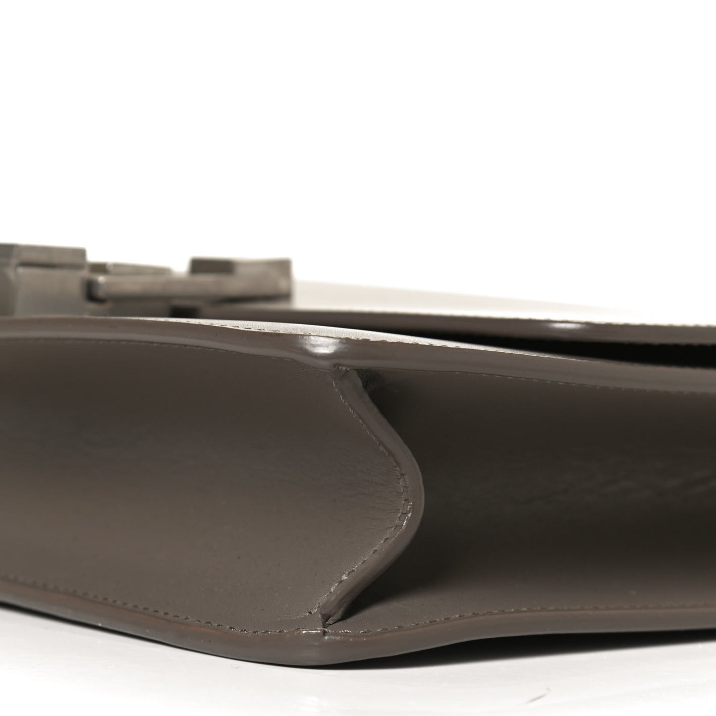 Smooth Calfskin Carre Satchel Khaki