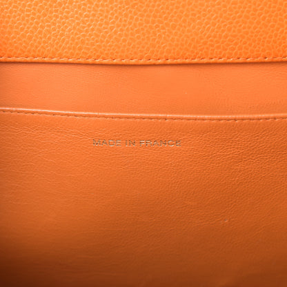 Chanel Caviar Quilted Grand Shopping Tote GST Orange 7 of 19