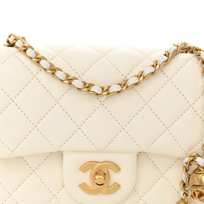 Chanel Lambskin Quilted Mini Pearl Crush Flap White 8 of 11