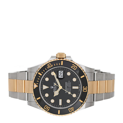 Rolex Stainless Steel 18K Yellow Gold 41mm Submariner Date Watch Black 126613LN 2 of 5