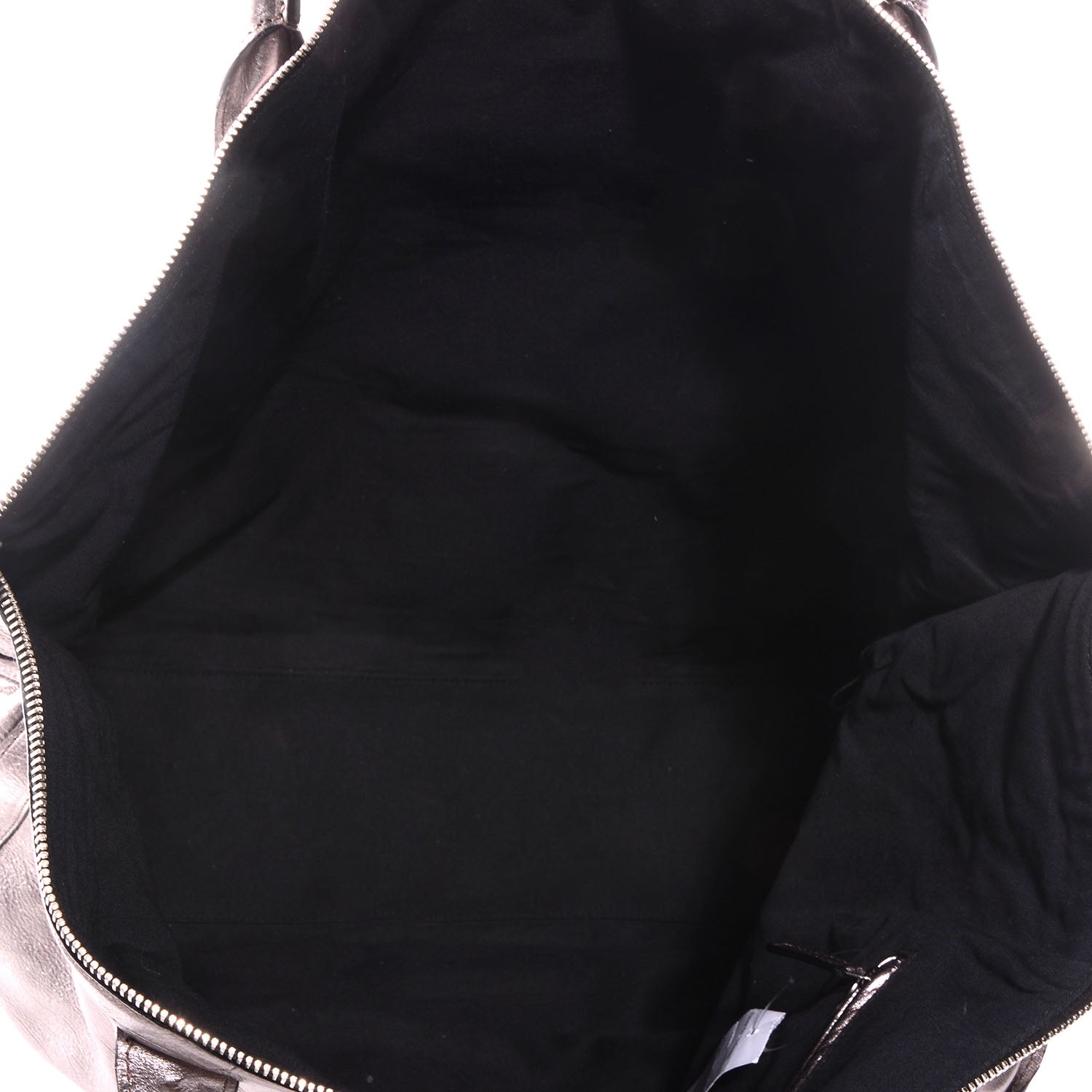 Alexander McQueen Metallic Leather Large De Manta Tote Dark Silver 5 of 7