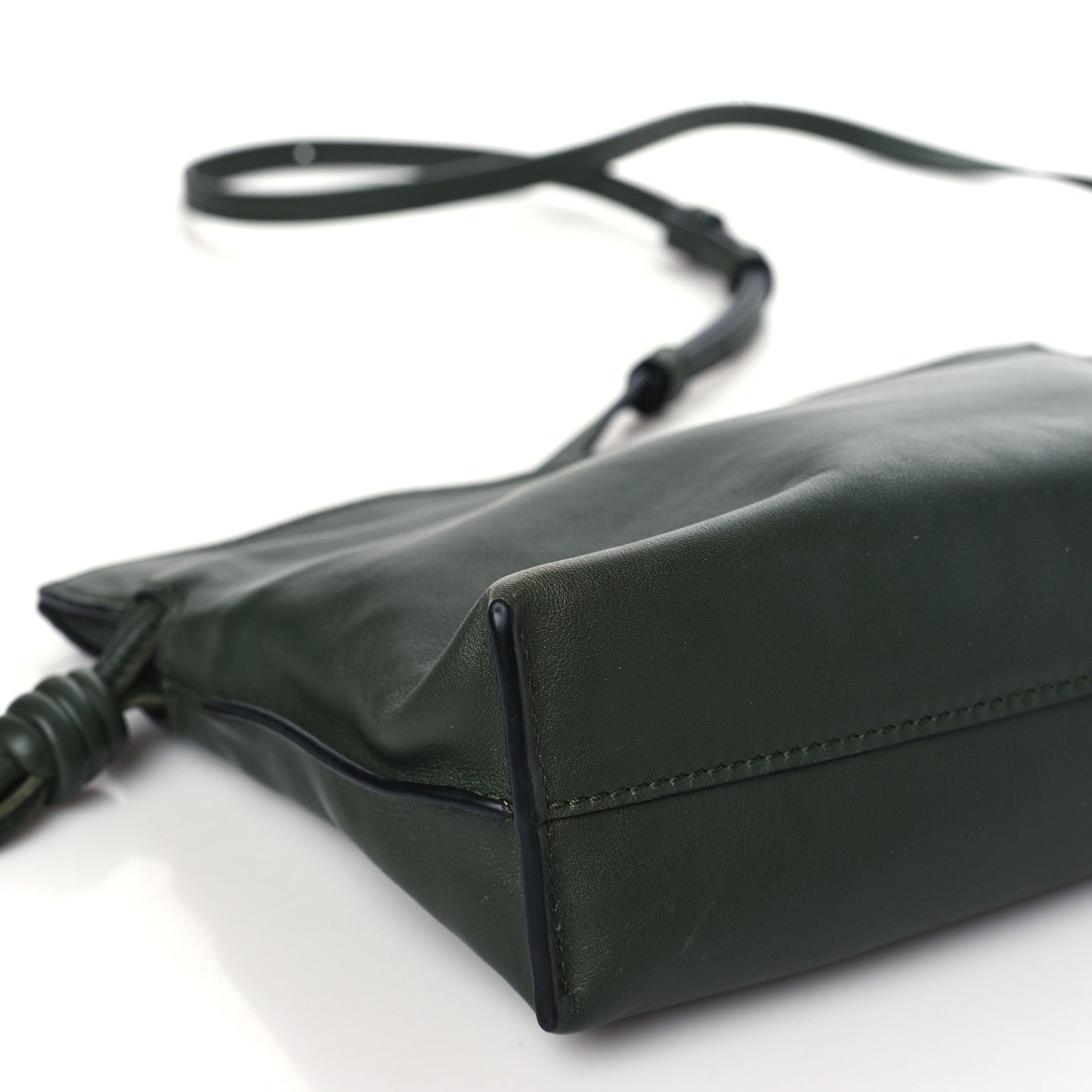 Loewe Calfskin Mini Flamenco Knot Bag Khaki 8 of 9