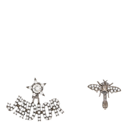 Christian Dior Metal Crystal J'Adior Earrings Antique Silver 1 of 4