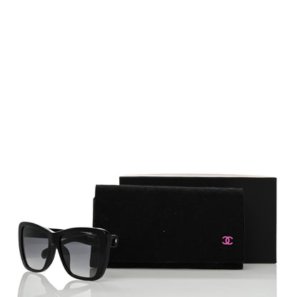 Chanel Acetate Polarized Butterfly Sunglasses 71548A Black 8 of 8