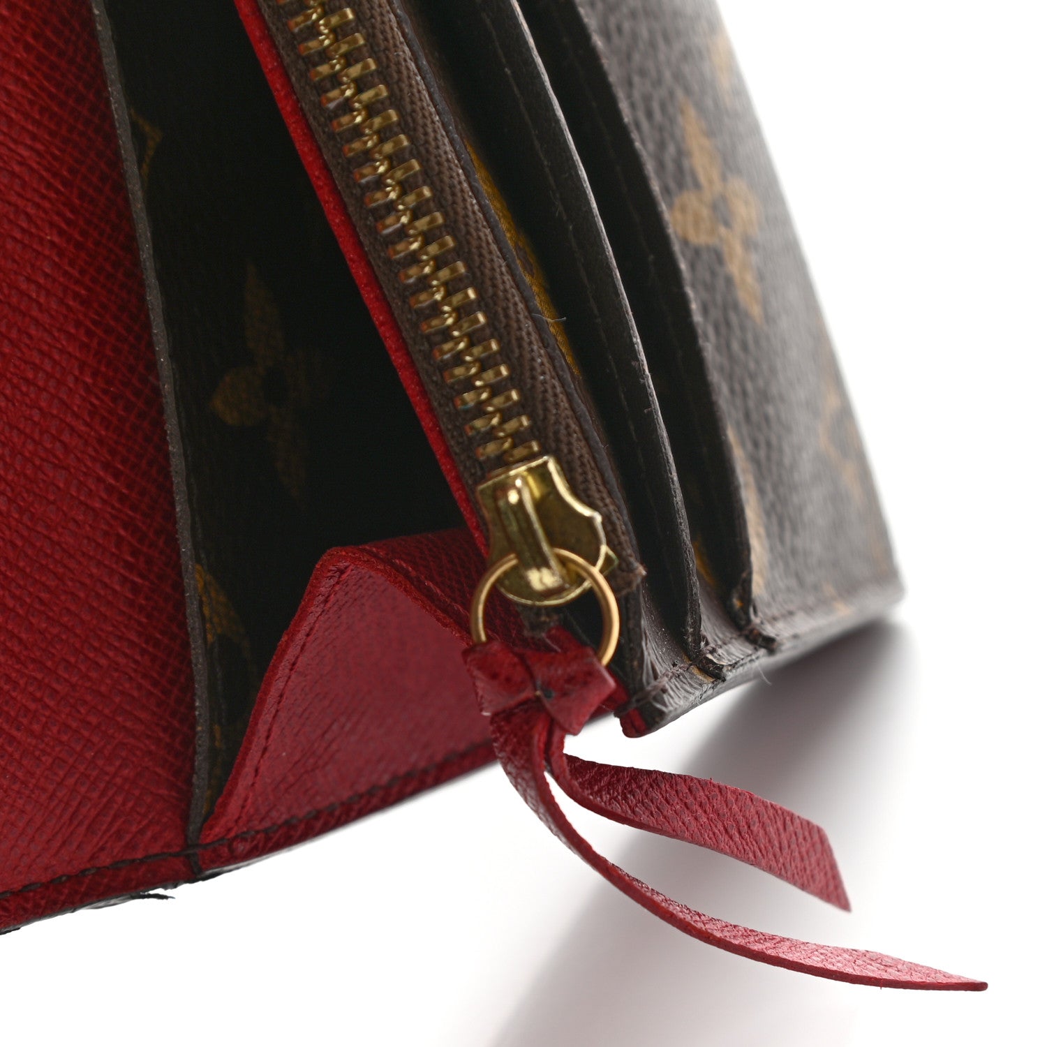 Louis Vuitton Monogram Emilie Wallet Red 13 of 17