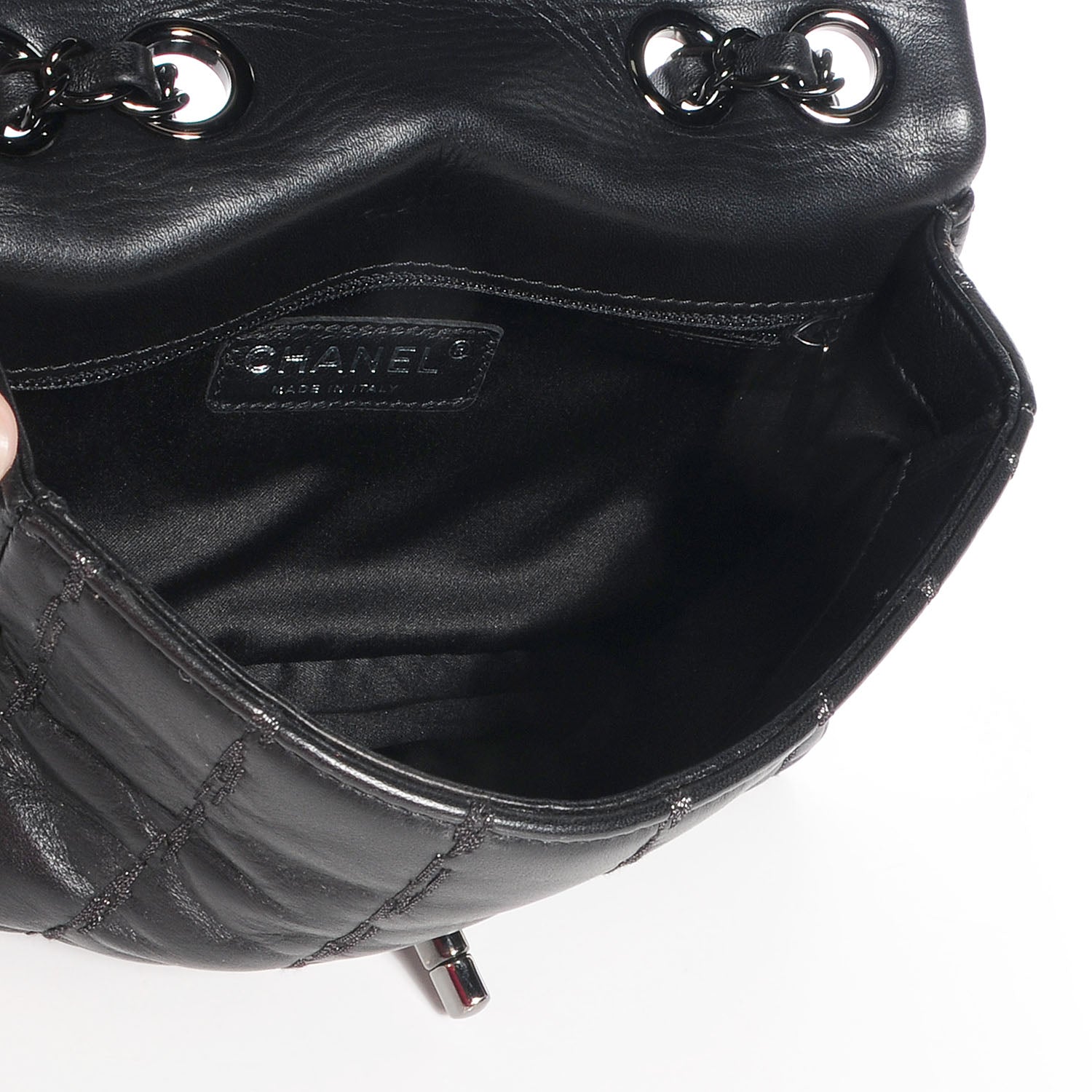 Chanel Lambskin Vertical Stitch Small Flap Black 6 of 8
