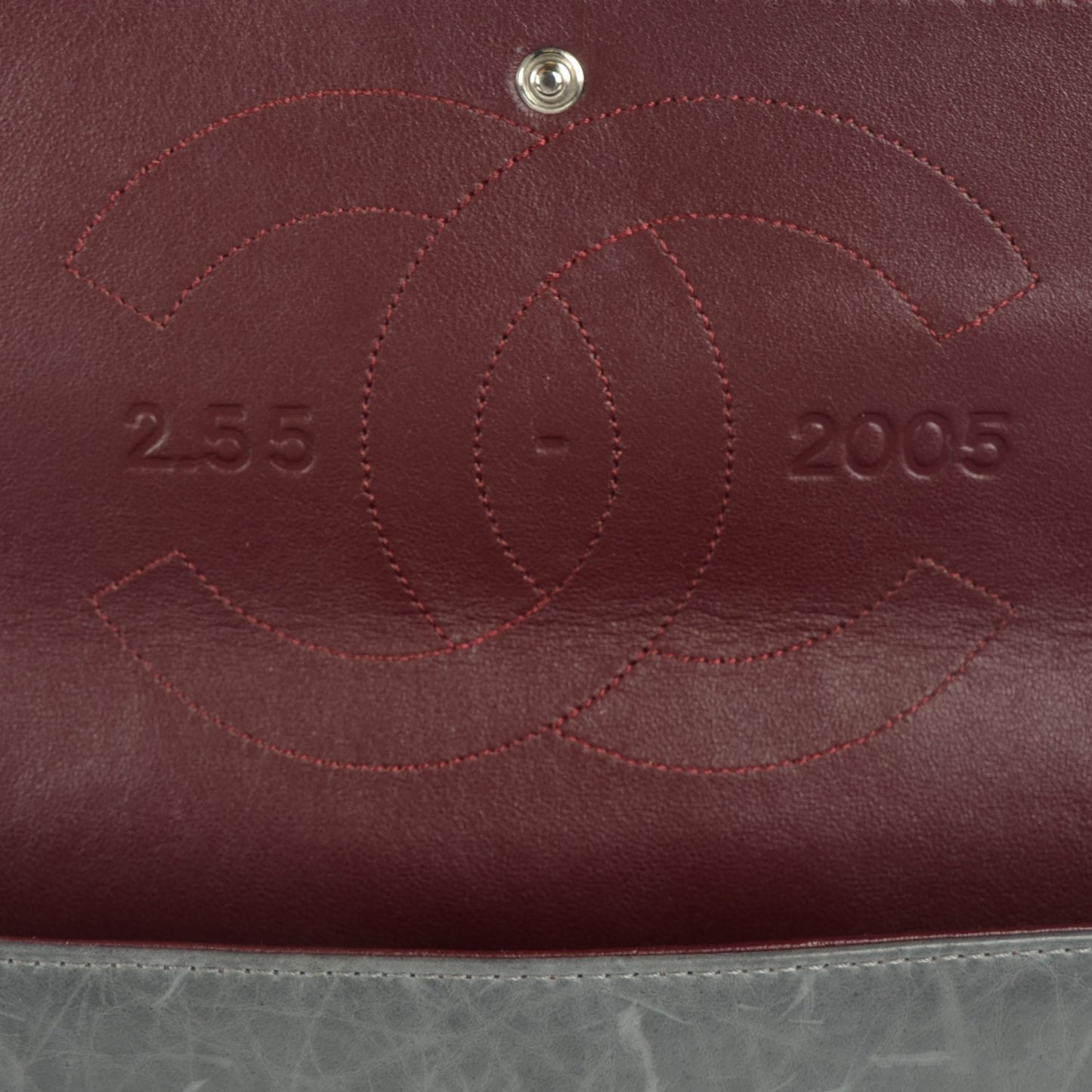 Aged Calfskin Quilted 50th Anniversary 2.55 Reissue 227 Flap Grey