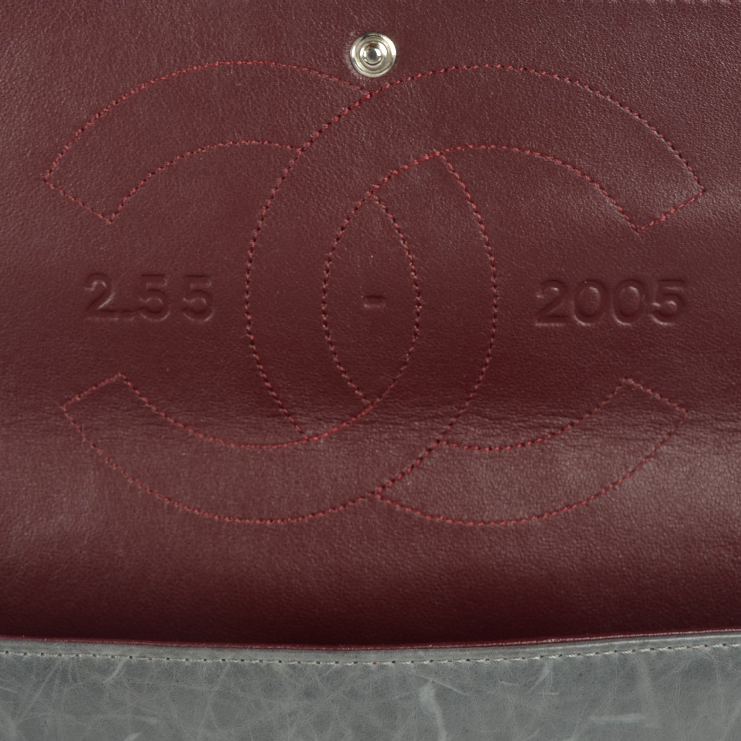 Chanel Aged Calfskin Quilted 50th Anniversary 2.55 Reissue 227 Flap Grey 6 of 8