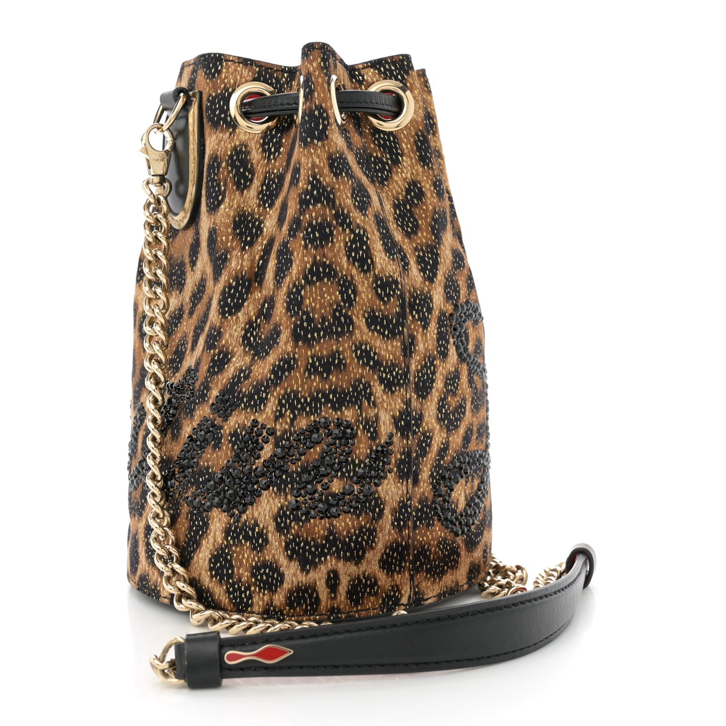 Leopard Print Marie Jane Bucket Brown