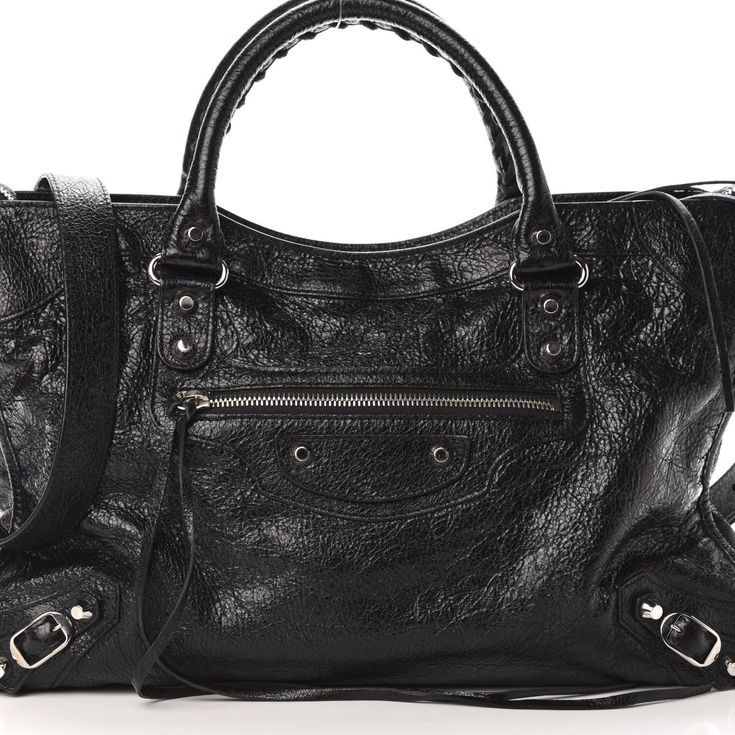 Balenciaga Agneau Classic Silver Hardware City Black 13 of 13