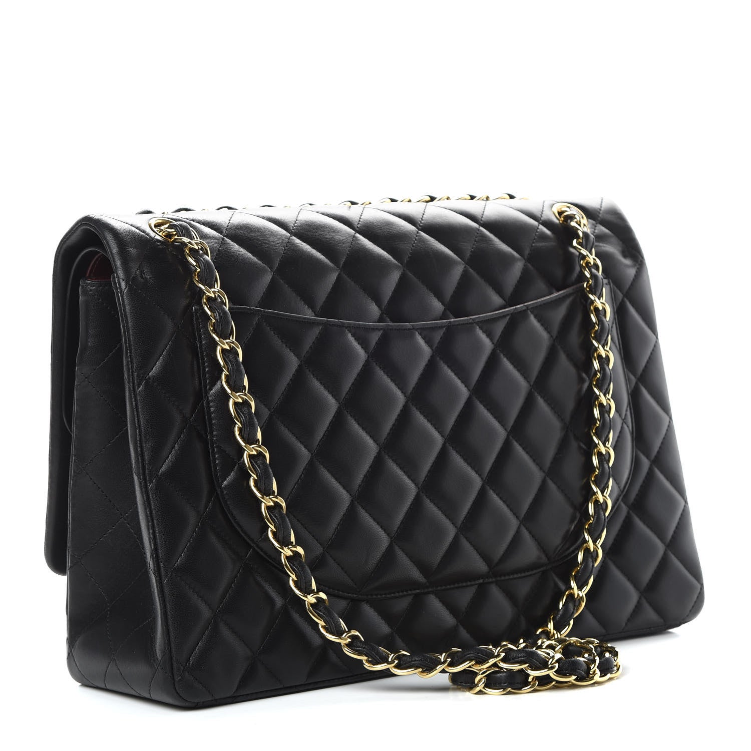 Chanel Lambskin Quilted Maxi Double Flap Black 3 of 18