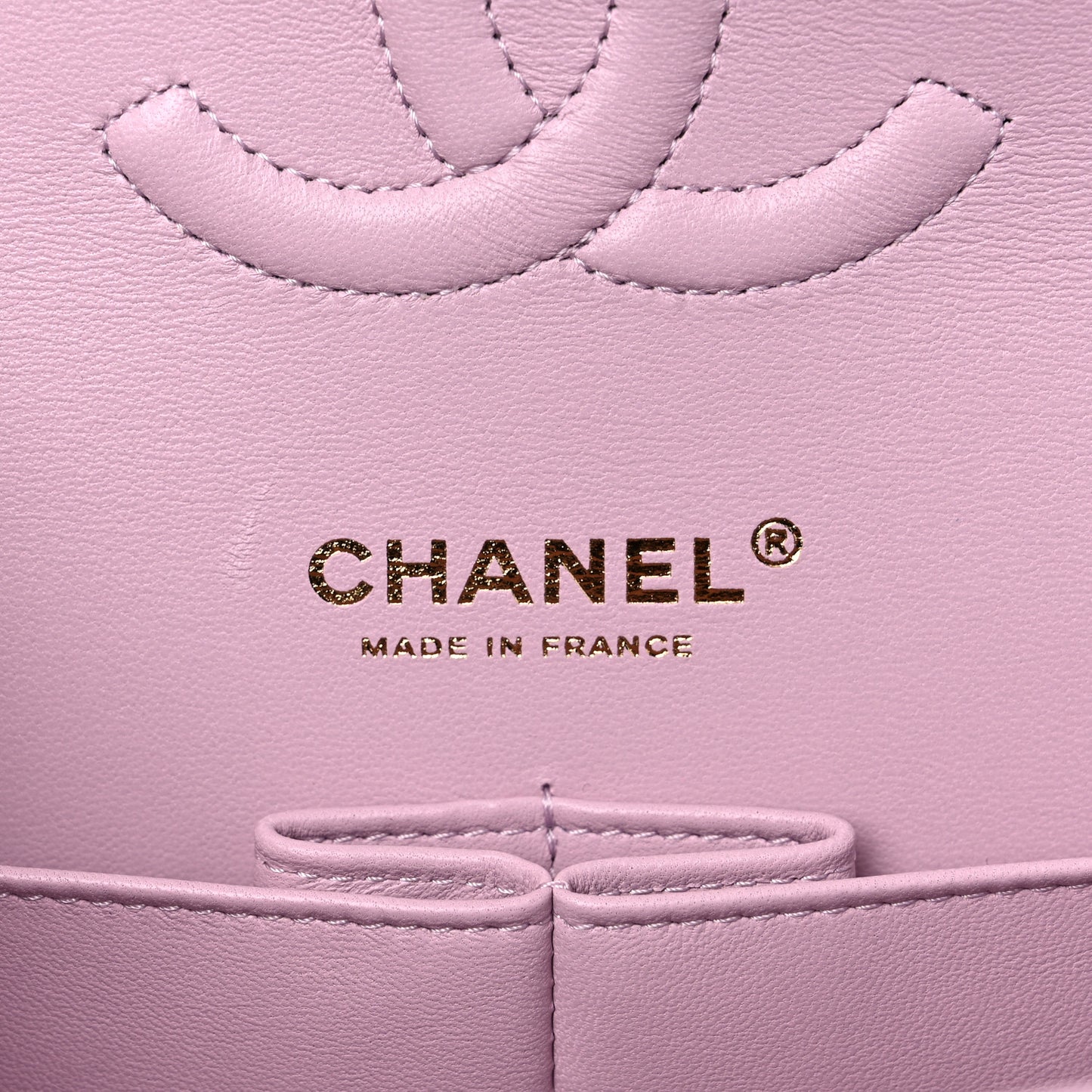 Caviar Quilted Medium Double Flap Light Pink