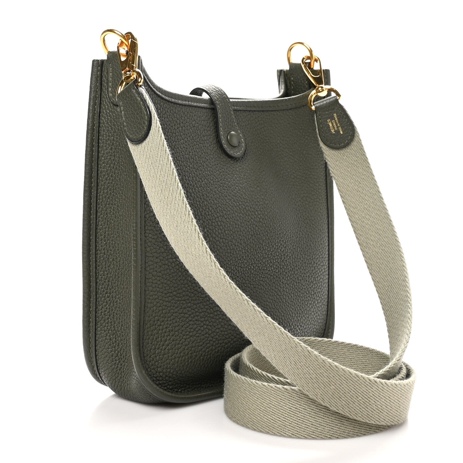 Hermes Taurillon Maurice Evelyne TPM Vert Olive Sauge 3 of 10