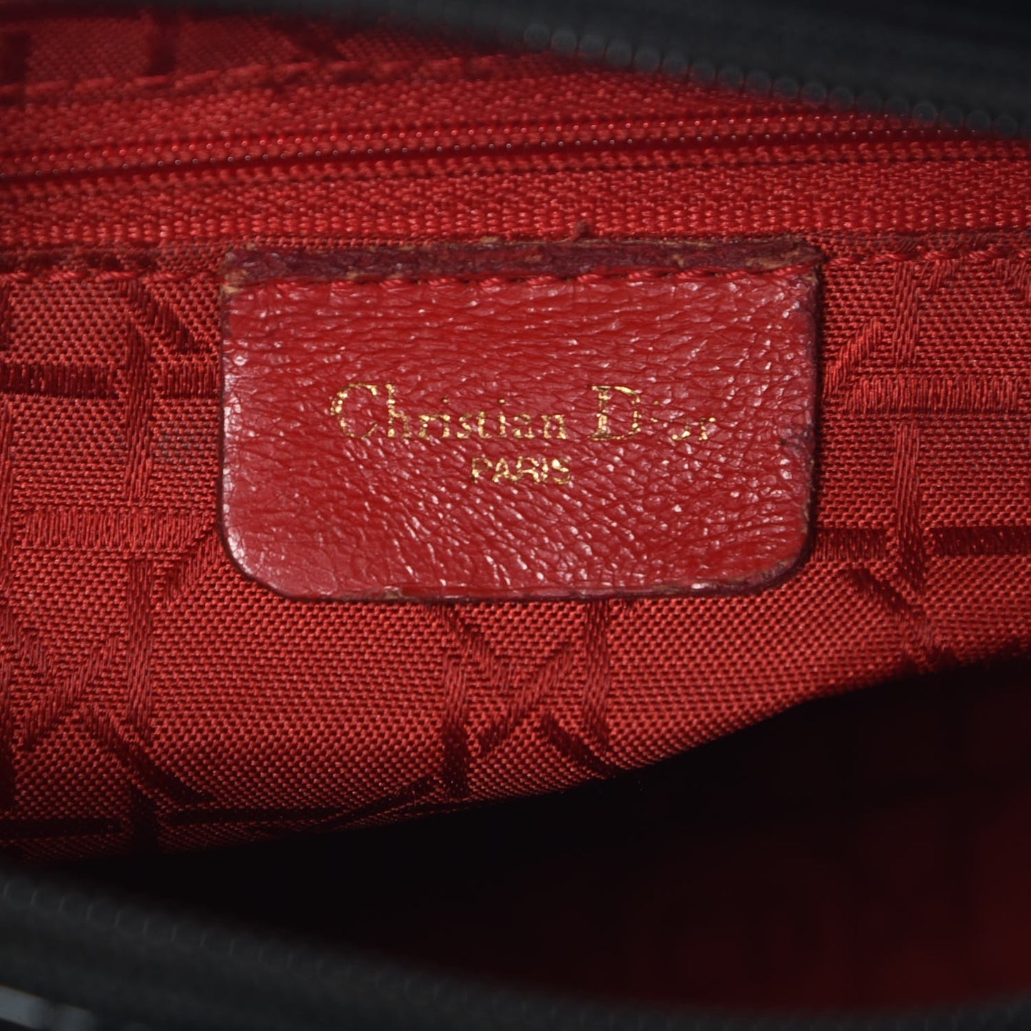 Vintage Patent Medium Lady Dior Black