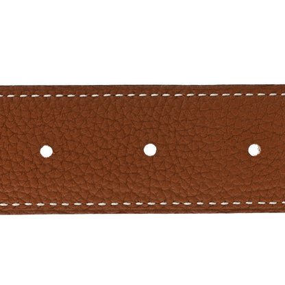 Hermes Box Togo 32mm Belt Strap 95 38 Gold Black 3 of 6