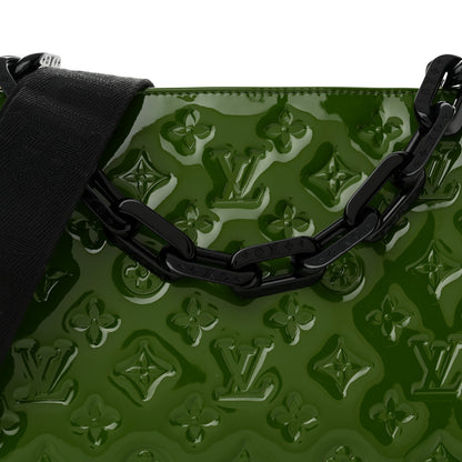 Louis Vuitton Patent Embossed Monogram Coussin PM Green Black 8 of 10