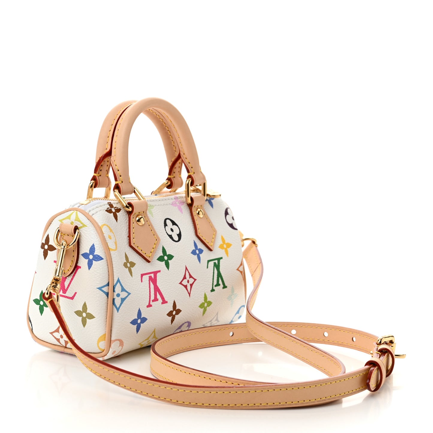 LV X TM Monogram Multicolor Nano Speedy White