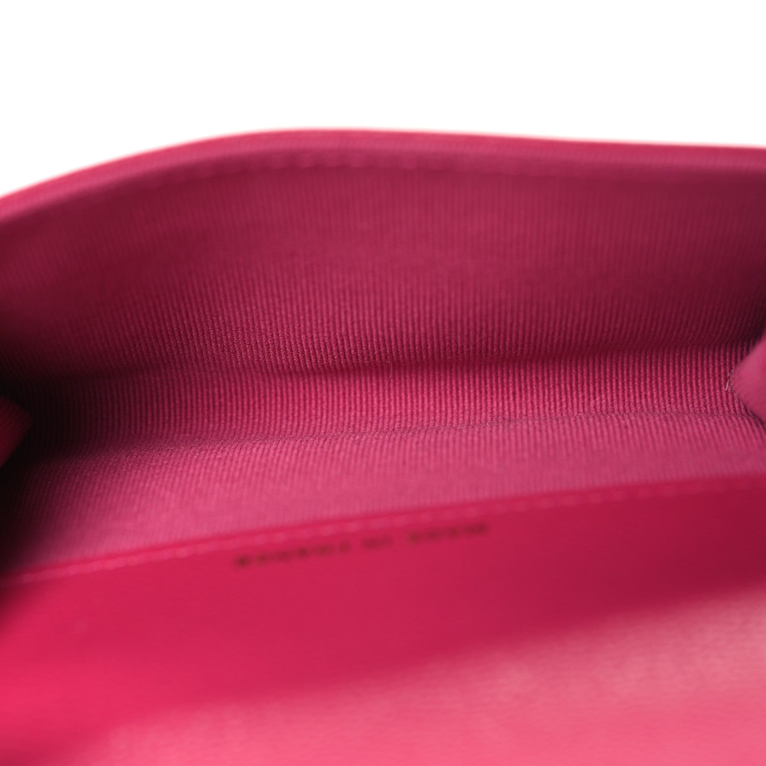 Chanel Caviar Quilted Flap Card Holder Wallet Dark Pink 4 of 7
