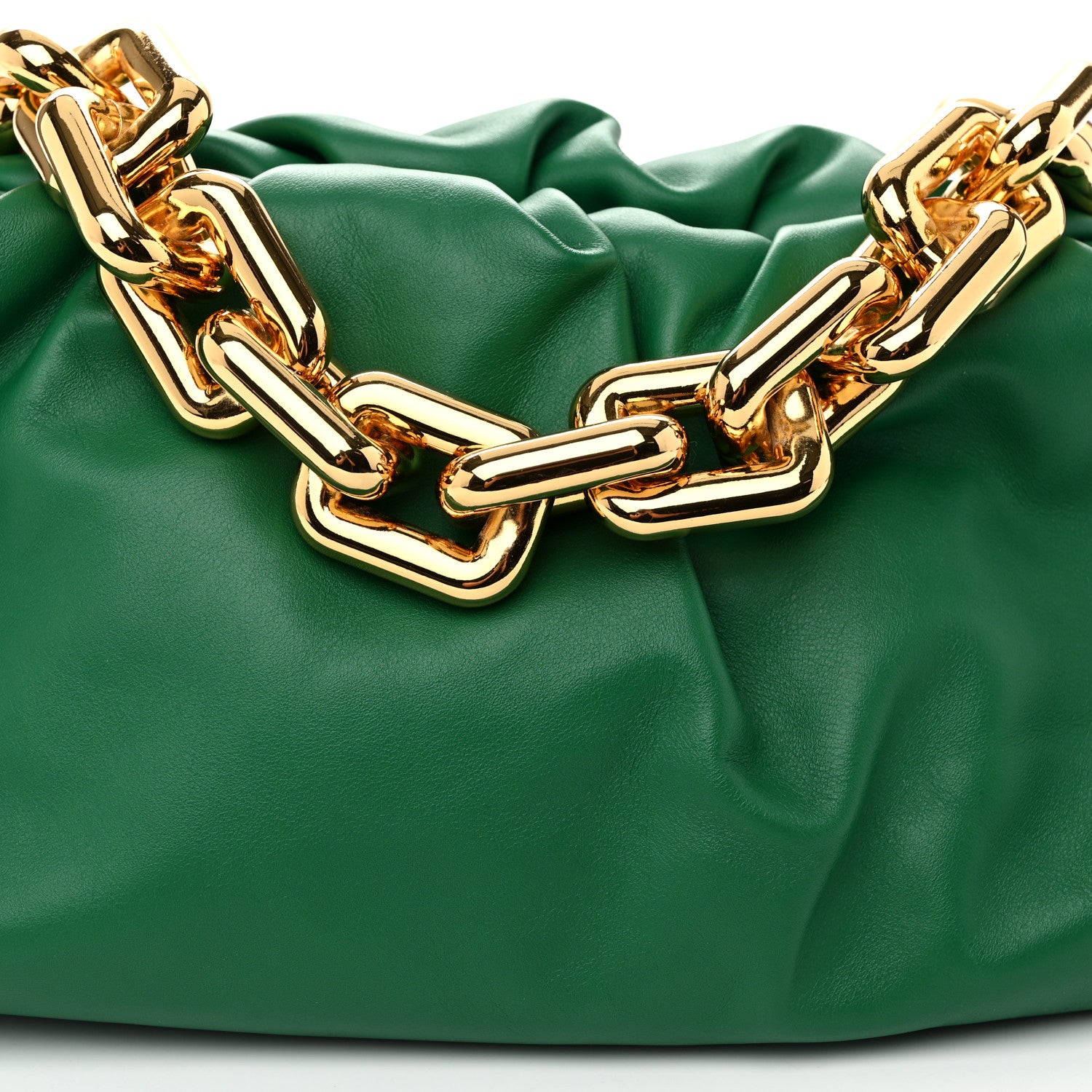 Bottega Veneta Calfskin The Pouch Chain Racing Green 8 of 11