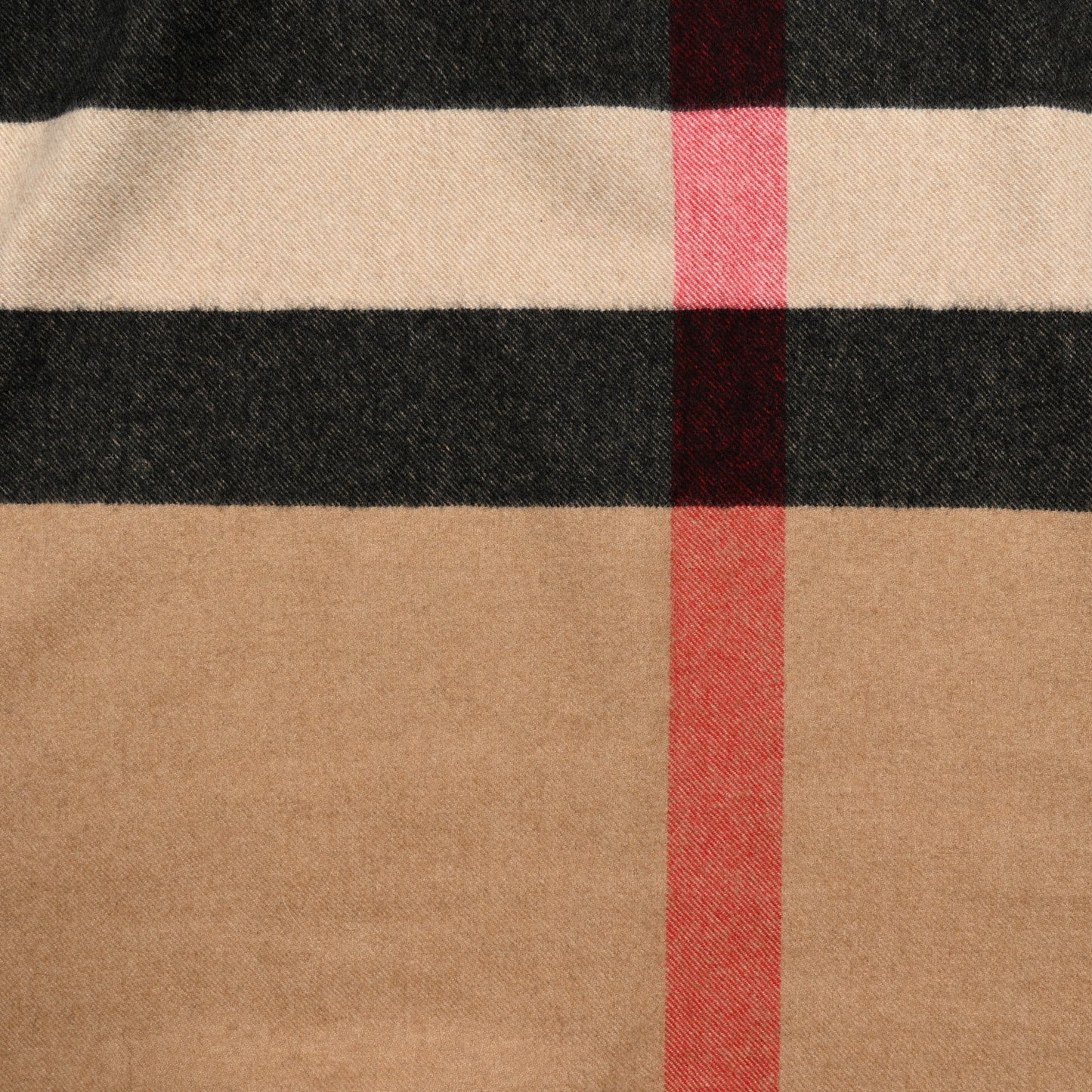 Cashmere Half Mega Check Pocket Cape Scarf Archive Beige
