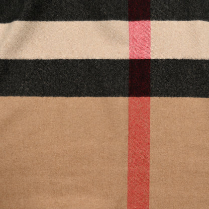 Burberry Cashmere Half Mega Check Pocket Cape Scarf Archive Beige 2 of 3