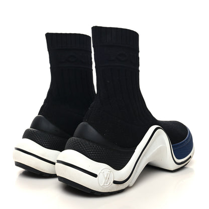 Louis Vuitton Stretch Textile LV Archlight Sneaker Boots 37 Black Blue 4 of 10