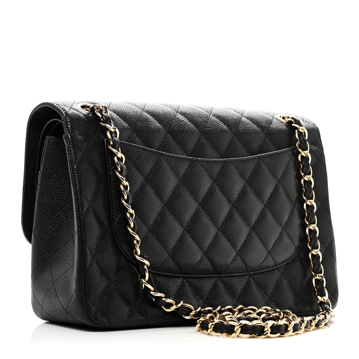 Chanel Caviar Quilted Jumbo Double Flap Black 3 of 10