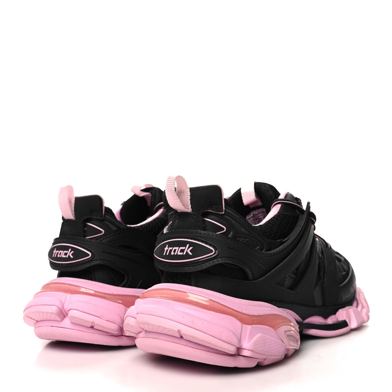 Balenciaga Mesh Nylon Bi-Color Womens Track Sneakers 38 Black Pink 4 of 9