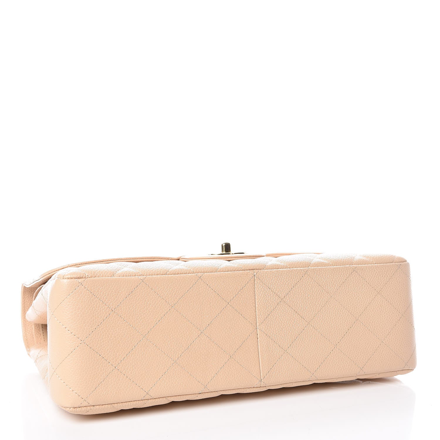 Chanel Caviar Quilted Jumbo Double Flap Beige Clair 4 of 14