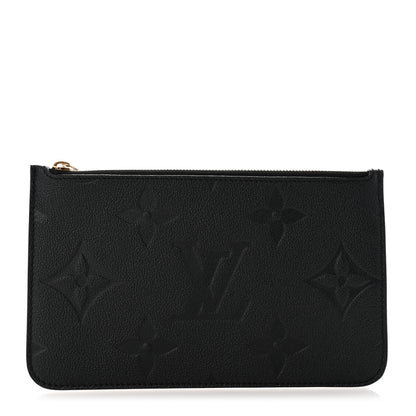 Louis Vuitton Empreinte Monogram Giant Neverfull MM Pochette Black 1 of 5