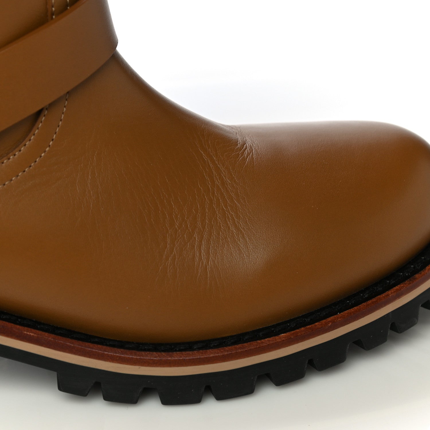 Christian Dior Calfskin Embossed Dior Quest 35mm Biker Boots 39 Natural 17 of 20