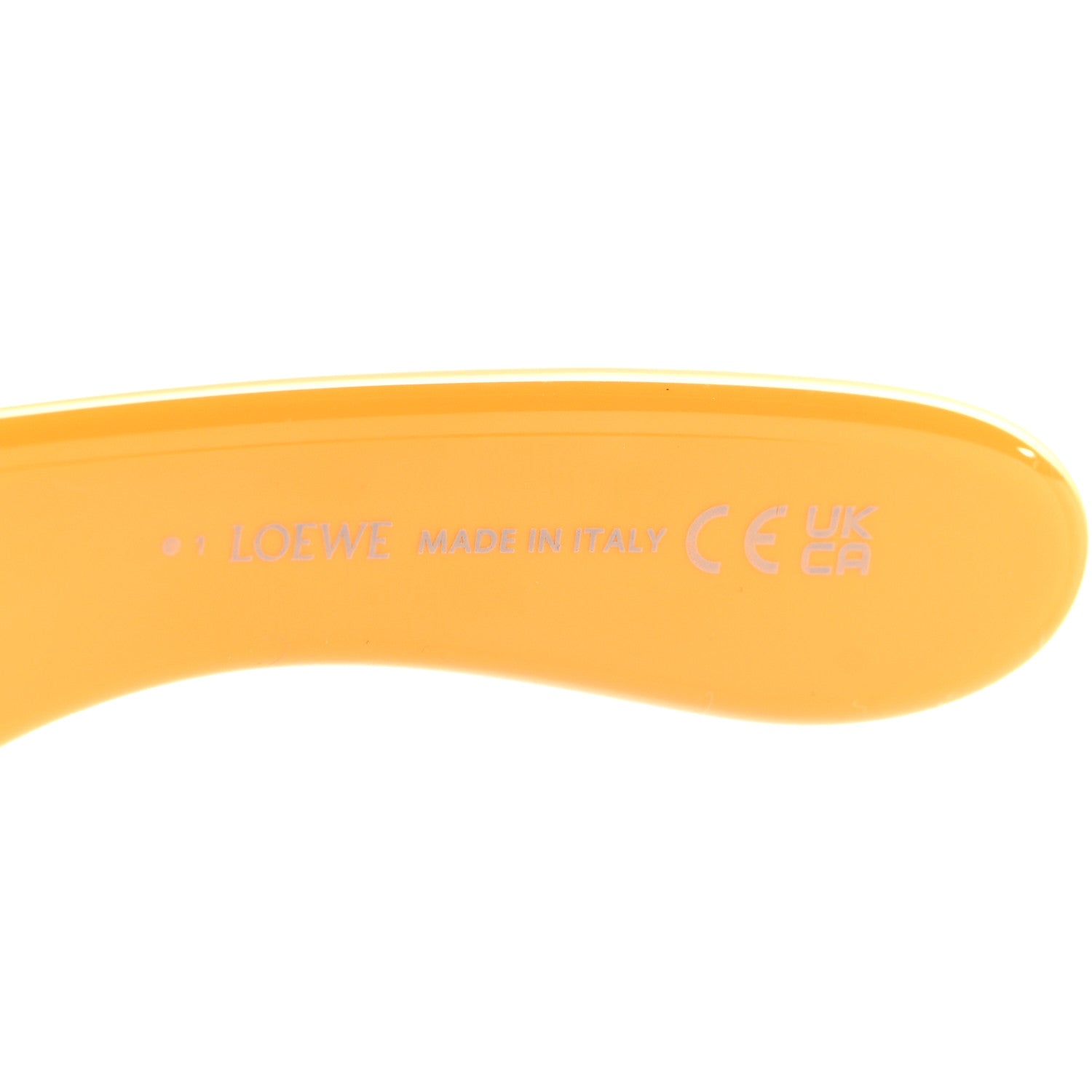 Loewe Acetate Anagram Wave Mask Sunglasses LW40108I Earth Yellow 5 of 7
