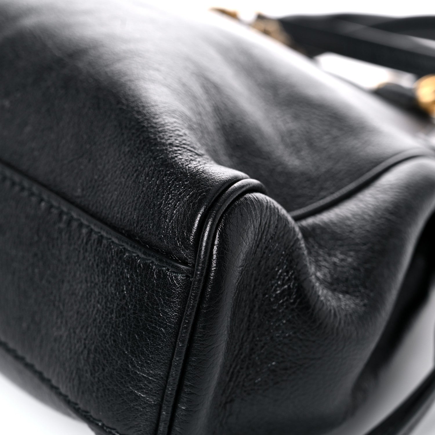 Gucci Calfskin Medium Re(Belle) Top Handle Bag Black 11 of 14