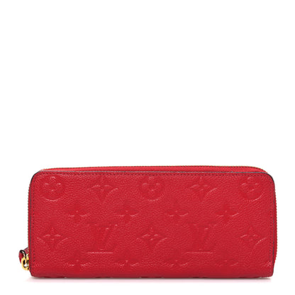 Louis Vuitton Empreinte Clemence Wallet Scarlet 1 of 8
