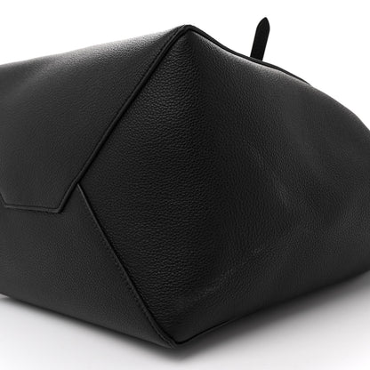Celine Soft Grained Calfskin Small Belt Cabas Phantom Black 10 of 12