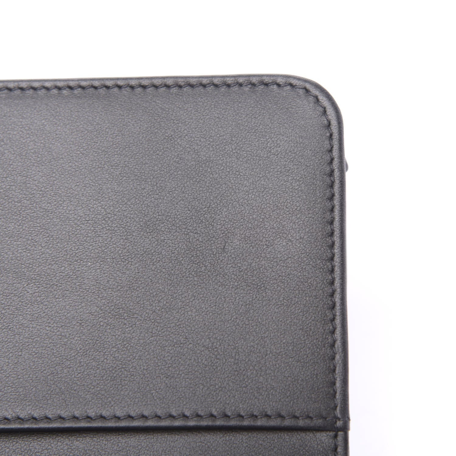 Chanel Goatskin Camellia Embossed Wallet On Chain WOC Grey 9 of 14