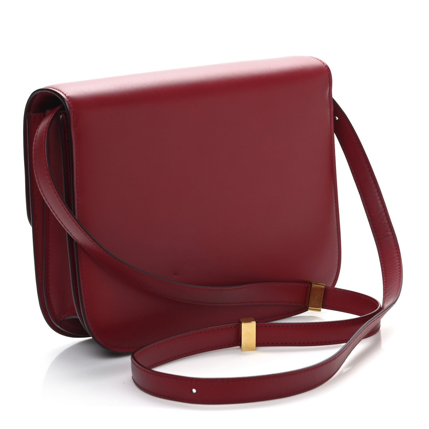 Celine Smooth Calfskin Medium Classic Box Flap Bag Red 3 of 11