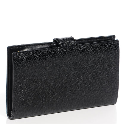 Chanel Caviar CC French Wallet Black 3 of 9