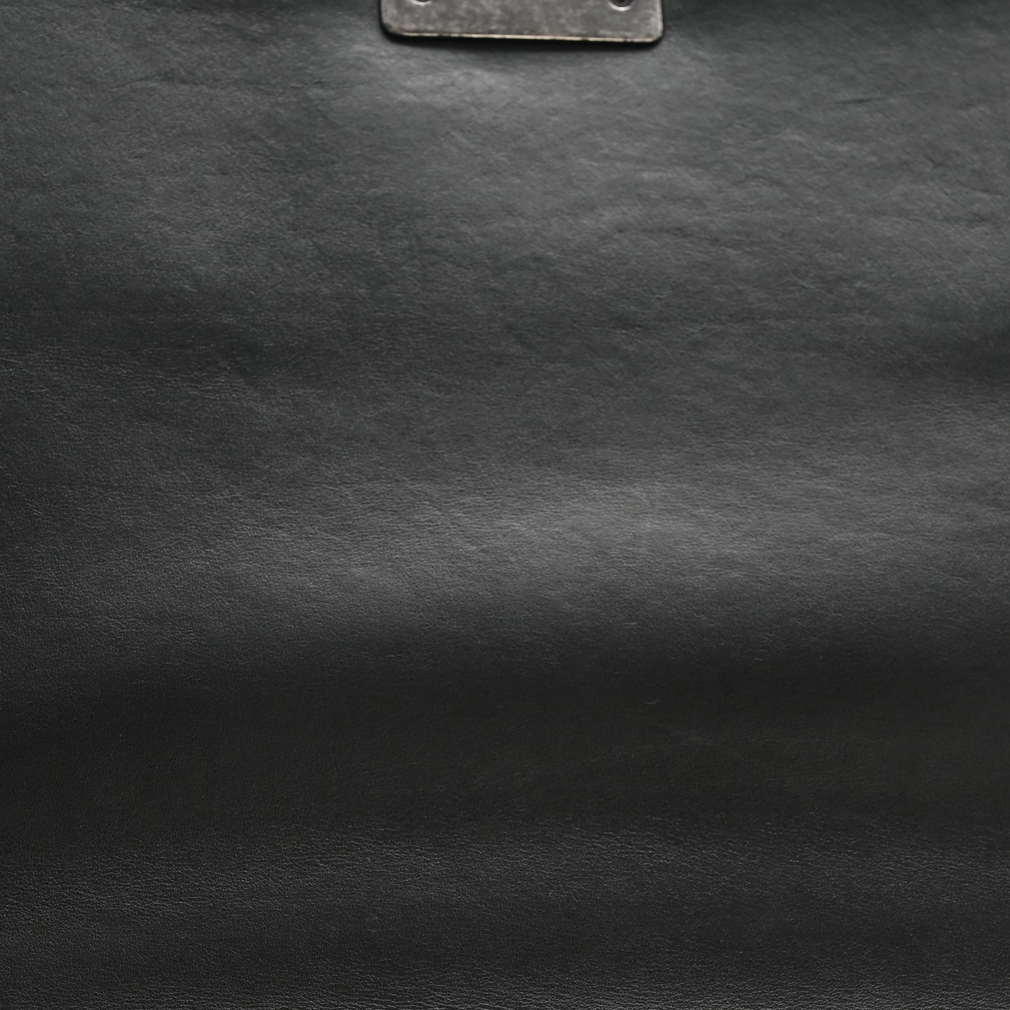 Patent Quilted Large Boy Flap Black