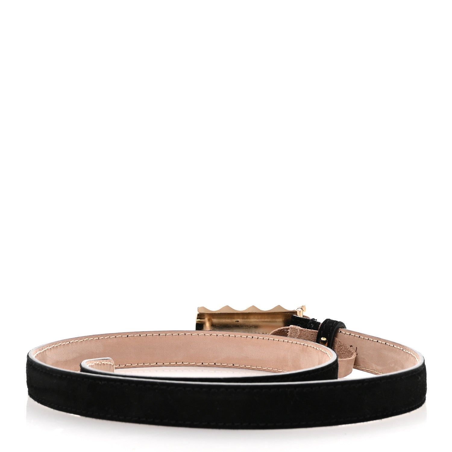 Khaite Suede Julius Belt 75 30 Black 2 of 7