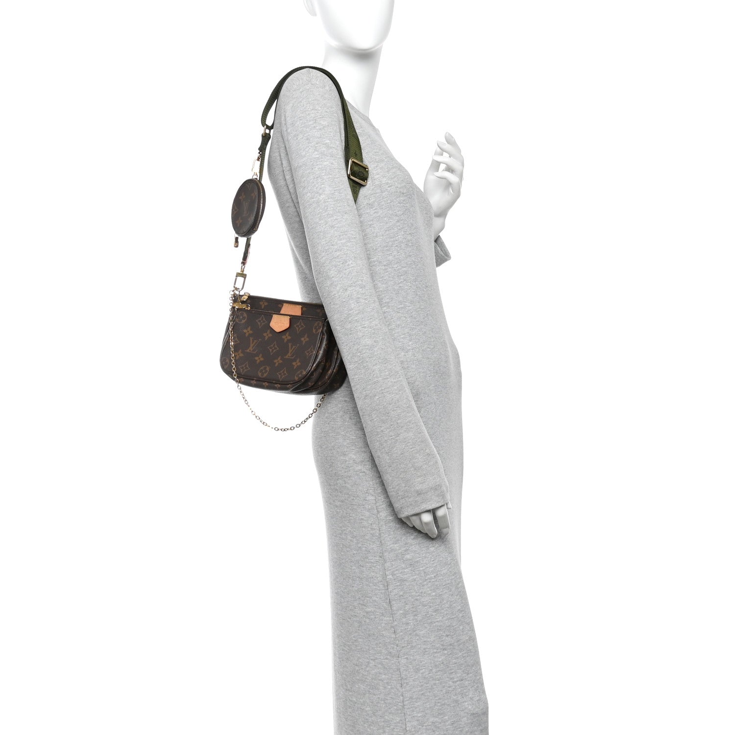 Louis Vuitton Monogram Multi Pochette Accessories Kaki 2 of 10