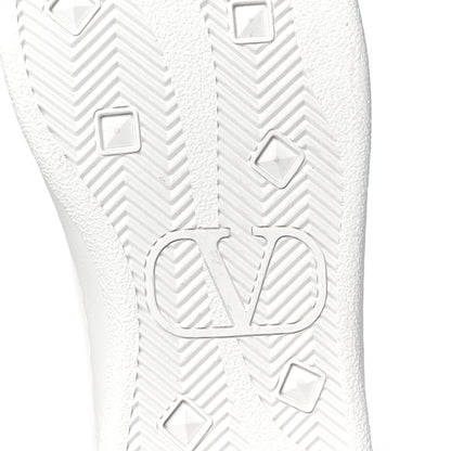 Valentino Garavani Calfskin Womens Backnet Sneakers 35 White Orange Fluo 6 of 9