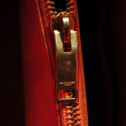 Saint Laurent Calfskin Small Sac De Jour Mandarine 7 of 10