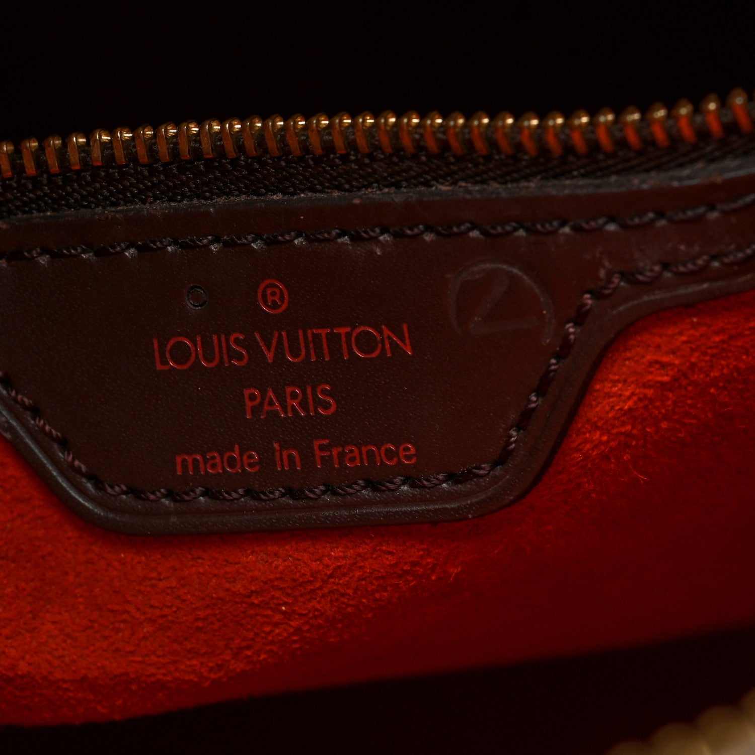 Louis Vuitton Damier Ebene Looping GM 6 of 9