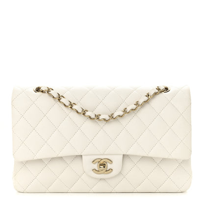 Chanel Caviar Quilted Medium Double Flap White 1 of 10