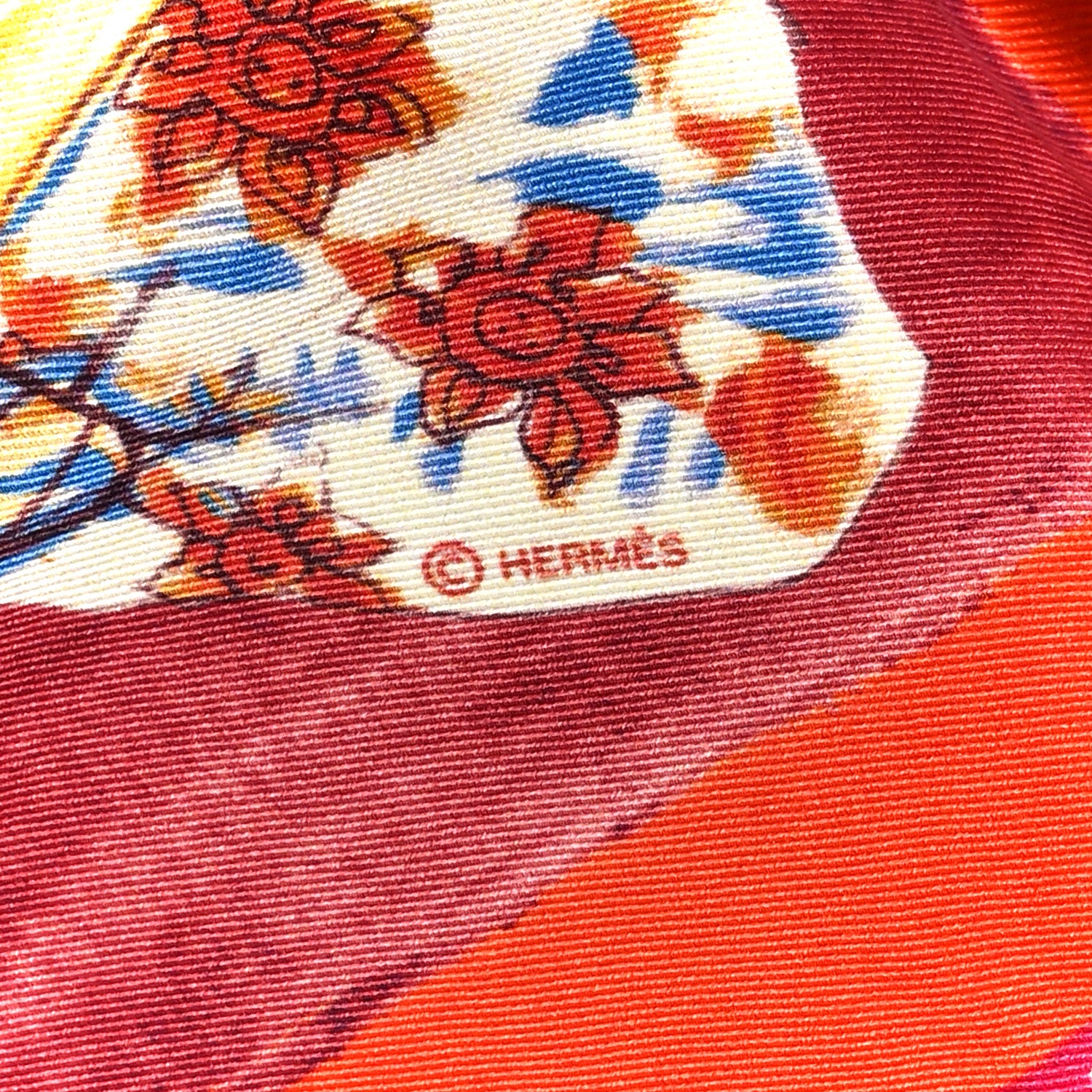 Hermes Silk J'aime Mon Carre Scarf 70 4 of 6