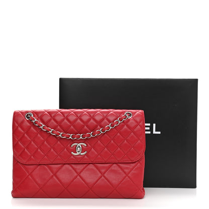 Chanel Calfskin Quilted In The Business Flap Bag Red 12 of 12