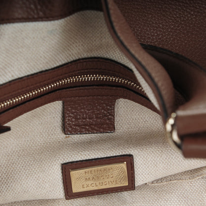Gucci Pebbled Calfskin Medium Soho Shoulder Bag Brown 8 of 9